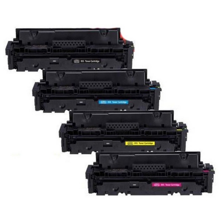Picture of Bundled 3017C002, 3018C002, 3019C002, 3020C002 (Cartridge 055H) High Yield Black, Cyan, Magenta, Yellow Toner Cartridges