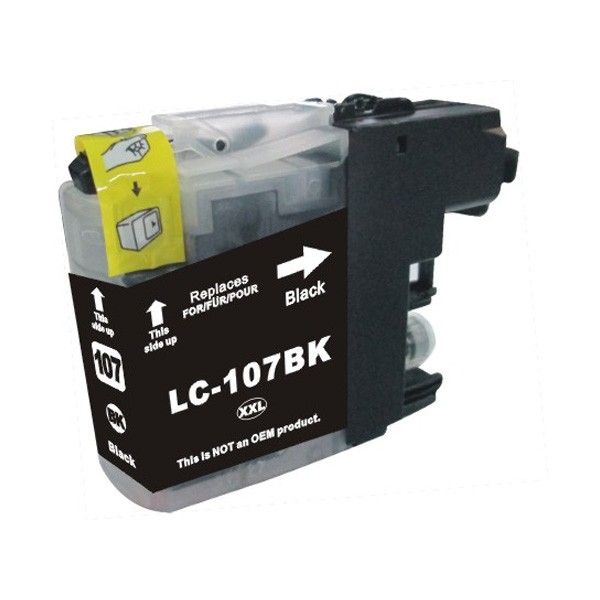 Show details for Compatible LC107BK Extra High Yield Black Ink Cartridge (1200 Yield) Picture of Compatible LC107BK Extra High Yield Black Ink Cartridge (1200 Yield)