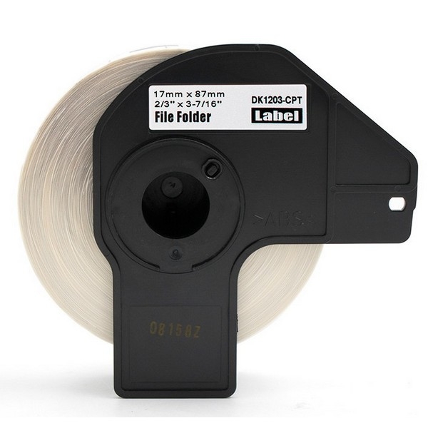 Show details for Compatible DK-1203 Die-cut File Folder Labels (0.66" x 3.4" / 17mm x 87.1mm) (300 pcs) Picture of Compatible DK-1203 Die-cut File Folder Labels (0.66" x 3.4" / 17mm x 87.1mm) (300 pcs)