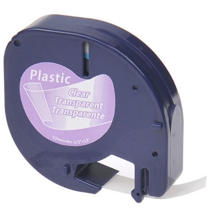 Picture of Compatible 16952 Black on Clear P-Touch Label Tape (12mm X 4m)