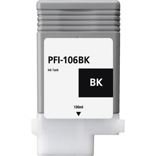 Show details for Compatible 6621B001AA (PFI-106BK) Black Inkjet Cartridge (130 ml) Picture of Compatible 6621B001AA (PFI-106BK) Black Inkjet Cartridge (130 ml)