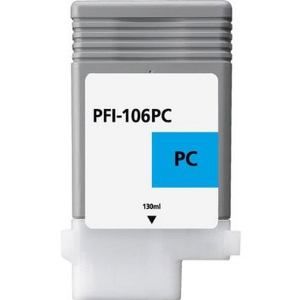 Show details for Compatible 6625B001AA (PFI-106PC) Photo Cyan Inkjet Cartridge (130 ml) Picture of Compatible 6625B001AA (PFI-106PC) Photo Cyan Inkjet Cartridge (130 ml)