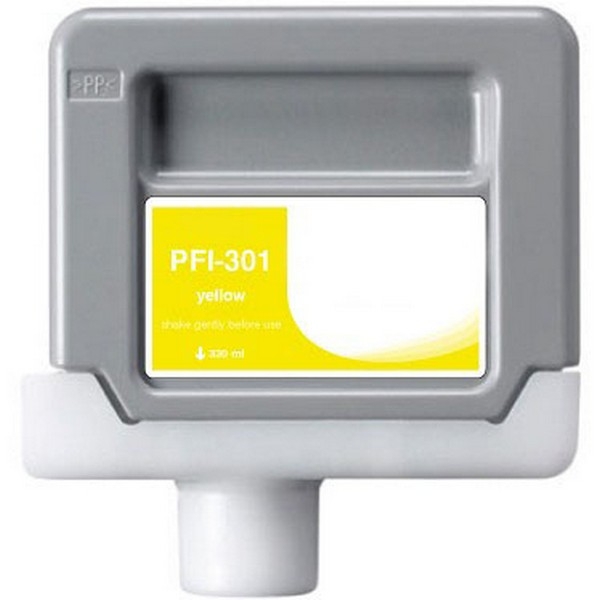 Show details for Compatible 1489B001AA (PFI-301Y) Yellow Inkjet Cartridge (330 ml) Picture of Compatible 1489B001AA (PFI-301Y) Yellow Inkjet Cartridge (330 ml)