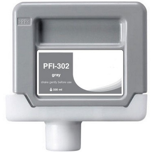 Show details for Compatible 2217B001AA (PFI-302GY) Gray Inkjet Cartridge (330 ml) Picture of Compatible 2217B001AA (PFI-302GY) Gray Inkjet Cartridge (330 ml)