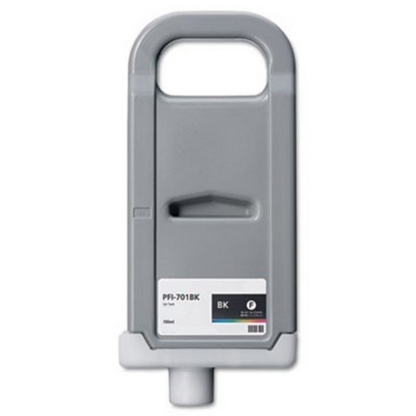 Show details for Compatible 0900B001AA (PFI-701Bk) Black Inkjet Cartridge (700 ml) Picture of Compatible 0900B001AA (PFI-701Bk) Black Inkjet Cartridge (700 ml)