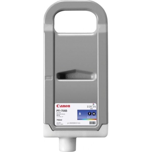Show details for Compatible 6689B001AA (PFI-706Blue) Blue Ink Cartridge (700 ml) Picture of Compatible 6689B001AA (PFI-706Blue) Blue Ink Cartridge (700 ml)