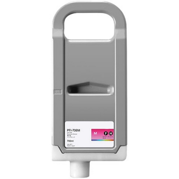 Show details for Compatible 6683B001AA (PFI-706M) Magenta Ink Cartridge (700 ml) Picture of Compatible 6683B001AA (PFI-706M) Magenta Ink Cartridge (700 ml)