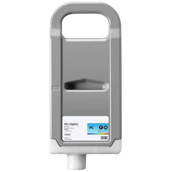 Show details for Compatible 6685B001AA (PFI-706PC) Photo Cyan Ink Cartridge (700 ml) Picture of Compatible 6685B001AA (PFI-706PC) Photo Cyan Ink Cartridge (700 ml)