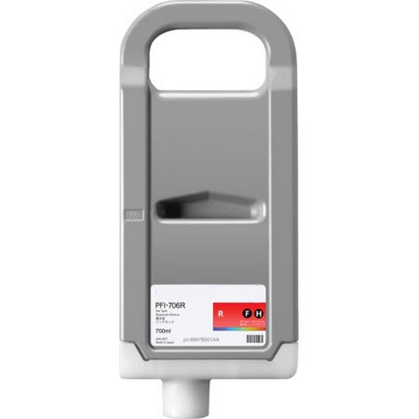 Show details for Compatible 6687B001AA (PFI-706Red) Red Ink Cartridge (700 ml) Picture of Compatible 6687B001AA (PFI-706Red) Red Ink Cartridge (700 ml)