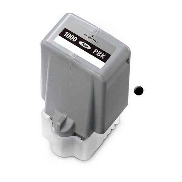 Show details for Compatible PFI-1000PBK (0546C002) Photo Black Pigment Ink Cartridge (80 ml) Picture of Compatible PFI-1000PBK (0546C002) Photo Black Pigment Ink Cartridge (80 ml)