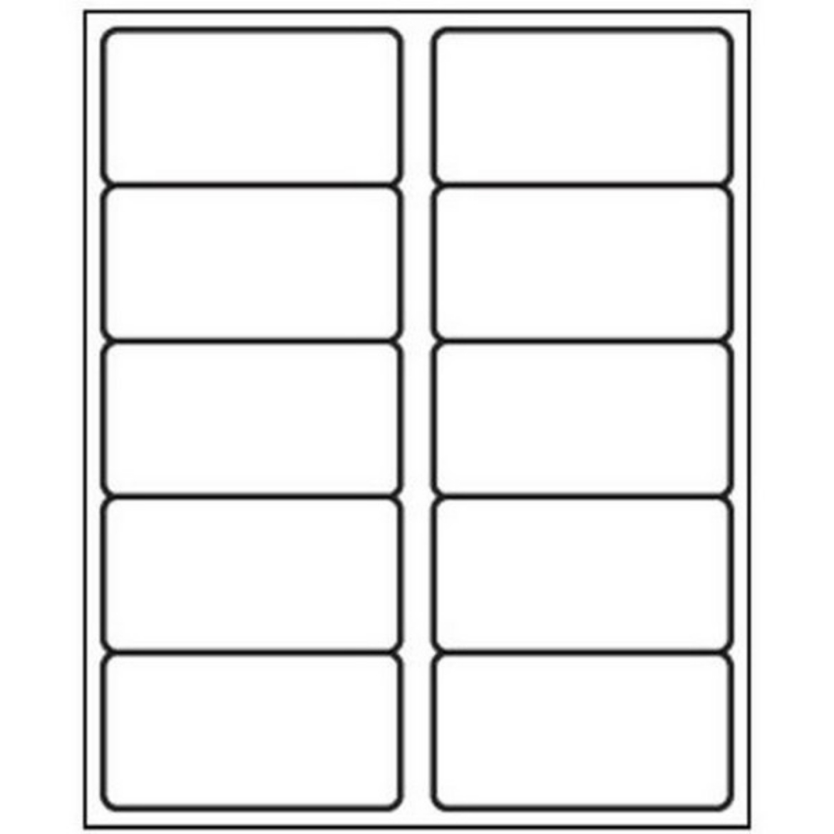 Picture of Compatible 5163 N/A Shipping Labels (100 sheets per pack) (2" x 4")