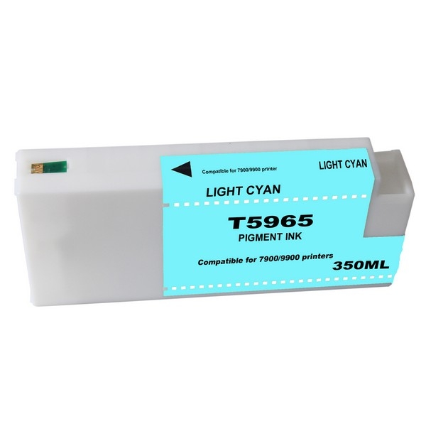 Show details for Compatible T596500 Light Cyan Inkjet Cartridge (350 ml) Picture of Compatible T596500 Light Cyan Inkjet Cartridge (350 ml)