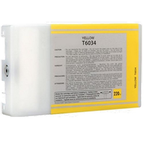 Show details for Compatible T603400 Yellow UltraChrome K3 Ink Cartridge (220 ml) Picture of Compatible T603400 Yellow UltraChrome K3 Ink Cartridge (220 ml)