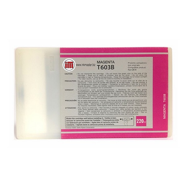 Show details for Compatible T603B00 Magenta UltraChrome K3 Ink Cartridge (220 ml) Picture of Compatible T603B00 Magenta UltraChrome K3 Ink Cartridge (220 ml)