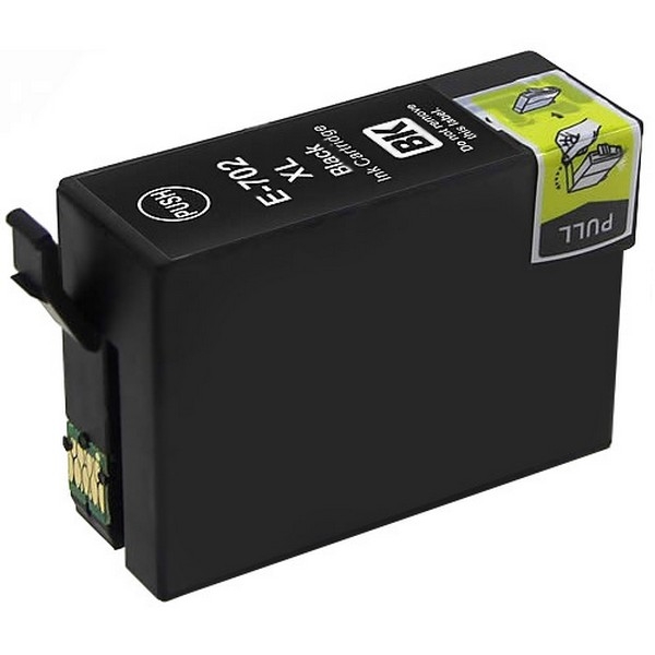 Show details for Compatible T702XL120 (Epson 702XL) Ultra High Yield Black Ink Cartridge (1100 Yield) Picture of Compatible T702XL120 (Epson 702XL) Ultra High Yield Black Ink Cartridge (1100 Yield)