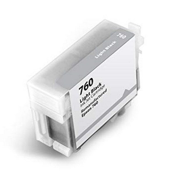Show details for Compatible T760720 (Epson 760) Light Black Ink Cartridge (32 ml) Picture of Compatible T760720 (Epson 760) Light Black Ink Cartridge (32 ml)