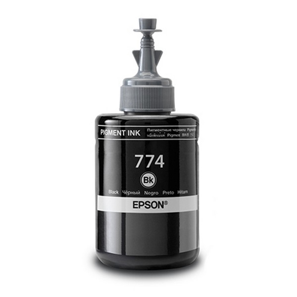 Show details for Compatible T774120 (Epson 774) Pigment Black Ecotank Ink Bottle (6000 Yield) Picture of Compatible T774120 (Epson 774) Pigment Black Ecotank Ink Bottle (6000 Yield)