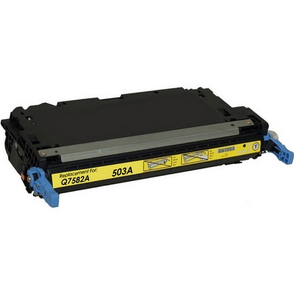 Show details for Compatible Q7582A (HP 503A) Yellow Toner Cartridge (6000 Yield) Picture of Compatible Q7582A (HP 503A) Yellow Toner Cartridge (6000 Yield)