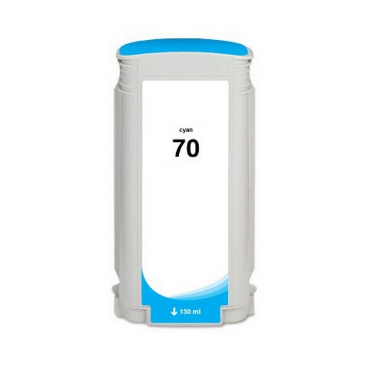 Picture of Compatible C9452A (HP 70) Cyan Pigment Inkjet Cartridge (130 ml)