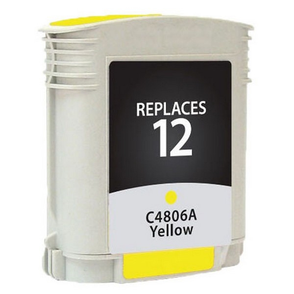 Show details for Compatible C4806A (HP 12) Yellow Inkjet Cartridge Picture of Compatible C4806A (HP 12) Yellow Inkjet Cartridge