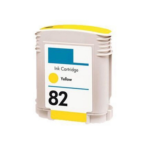 Show details for Compatible C4913A (HP 82) Yellow Inkjet Cartridge (69 Yield) Picture of Compatible C4913A (HP 82) Yellow Inkjet Cartridge (69 Yield)