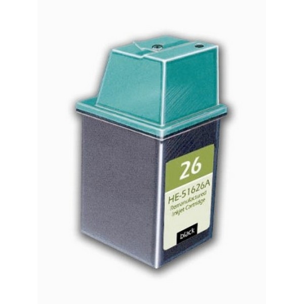 Show details for Compatible 51626A (HP 26) Black Inkjet Cartridge (795 Yield) Picture of Compatible 51626A (HP 26) Black Inkjet Cartridge (795 Yield)