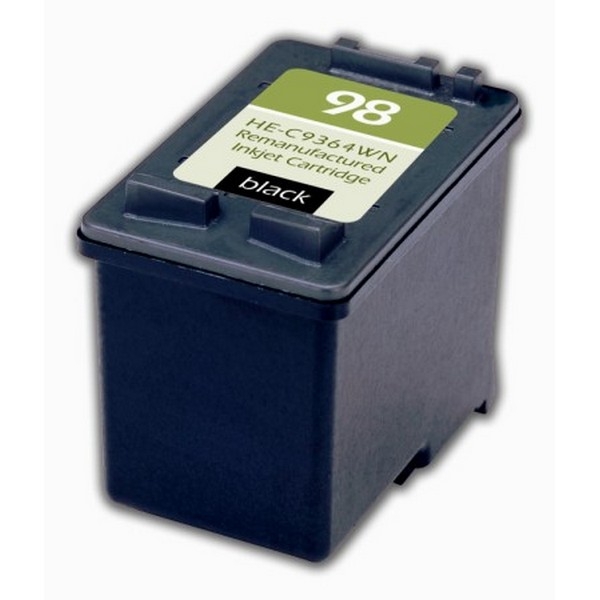 Show details for Compatible C9364WN (HP 98) Black Ink Cartridge (400 Yield) Picture of Compatible C9364WN (HP 98) Black Ink Cartridge (400 Yield)