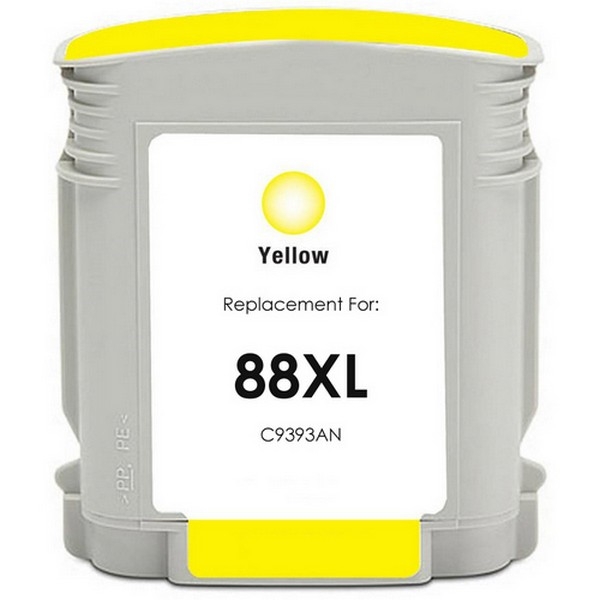 Show details for Compatible C9393AN (HP 88XL) High Yield Yellow Inkjet Cartridge (1540 Yield) Picture of Compatible C9393AN (HP 88XL) High Yield Yellow Inkjet Cartridge (1540 Yield)