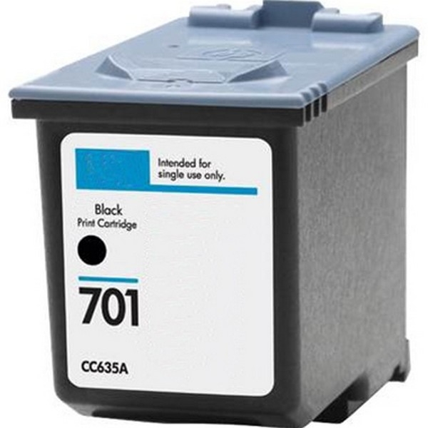 Show details for Compatible CC635A (HP 701) Black Inkjet Cartridge (350 Yield) Picture of Compatible CC635A (HP 701) Black Inkjet Cartridge (350 Yield)
