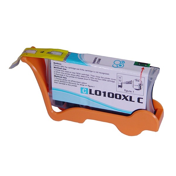 Show details for Compatible 14N1069 (Lexmark #100XL) High Yield Cyan Ink Cartridge (600 Yield) Picture of Compatible 14N1069 (Lexmark #100XL) High Yield Cyan Ink Cartridge (600 Yield)