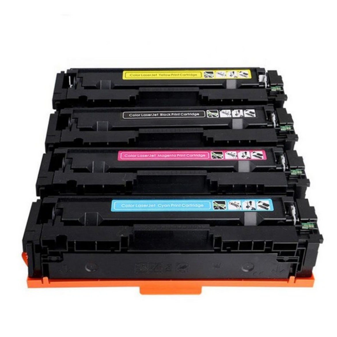 Picture of Bundled W2110X, W2111X, W2112X, W2113X (HP 206X) High Yield Black, Cyan, Magenta, Yellow Toner Cartridges