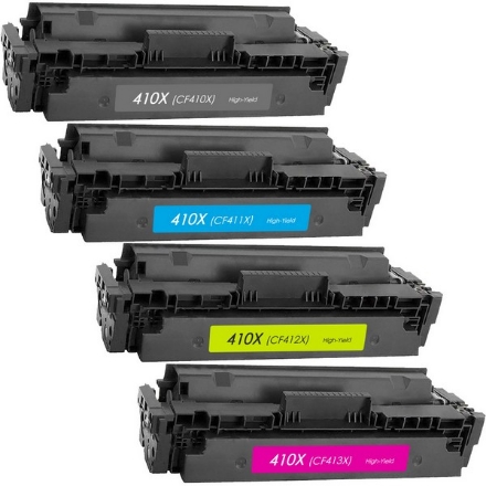 Picture of Bundled CF500A, CF501A, CF502A, CF503A (HP 202A) Black, Cyan, Magenta, Yellow Toner Cartridges