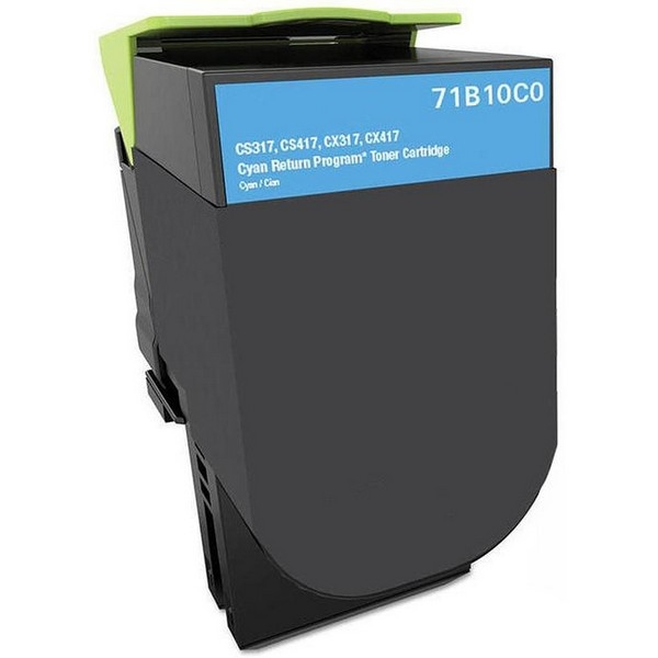 Show details for Compatible 71B10C0 Cyan Toner Cartridge (2300 Yield) Picture of Compatible 71B10C0 Cyan Toner Cartridge (2300 Yield)