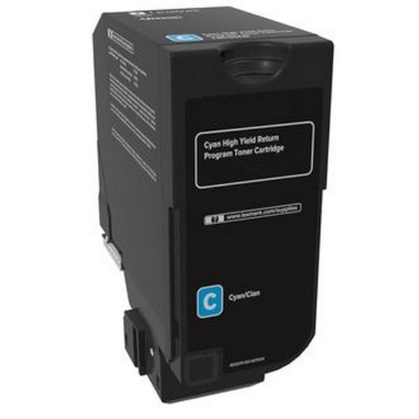 Show details for Compatible 74C1HC0 High Yield Cyan Toner Cartridge (12000 Yield) Picture of Compatible 74C1HC0 High Yield Cyan Toner Cartridge (12000 Yield)