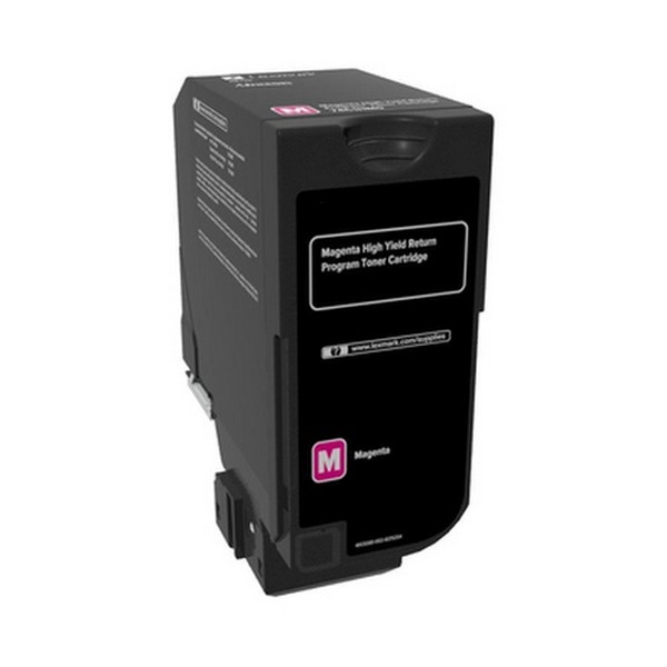 Show details for Compatible 74C1HM0 High Yield Magenta Toner Cartridge (12000 Yield) Picture of Compatible 74C1HM0 High Yield Magenta Toner Cartridge (12000 Yield)