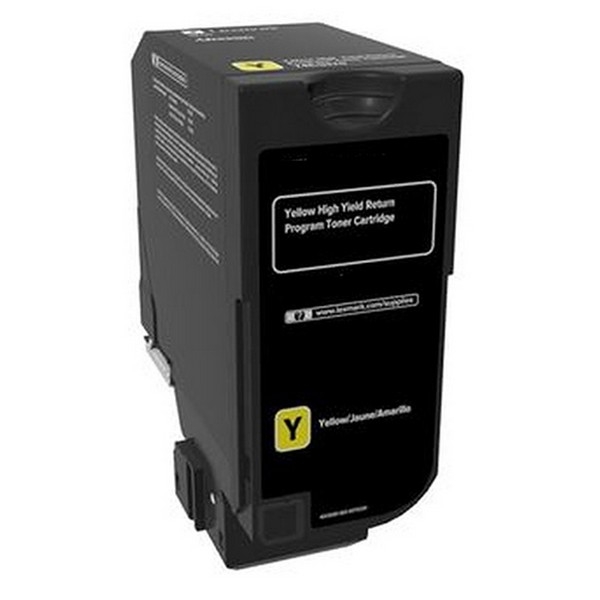 Show details for Compatible 74C1HY0 High Yield Yellow Toner Cartridge (12000 Yield) Picture of Compatible 74C1HY0 High Yield Yellow Toner Cartridge (12000 Yield)