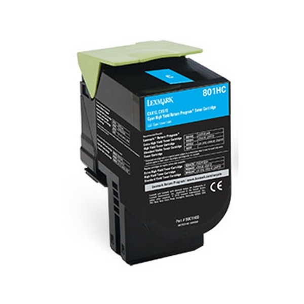 Show details for Compatible 80C1HC0 High Yield Cyan Toner Cartridge (3000 Yield) Picture of Compatible 80C1HC0 High Yield Cyan Toner Cartridge (3000 Yield)