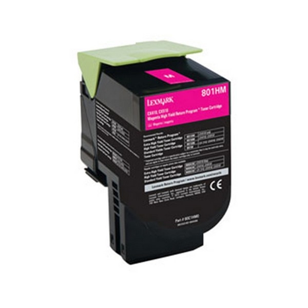 Show details for Compatible 80C1HM0 High Yield Magenta Toner Cartridge (3000 Yield) Picture of Compatible 80C1HM0 High Yield Magenta Toner Cartridge (3000 Yield)