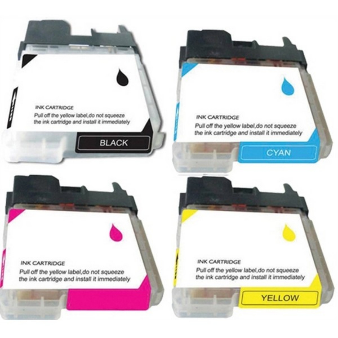 Picture of Bundled LC75BK (LC75M) BK, C, M, Y Inkjet Cartridges