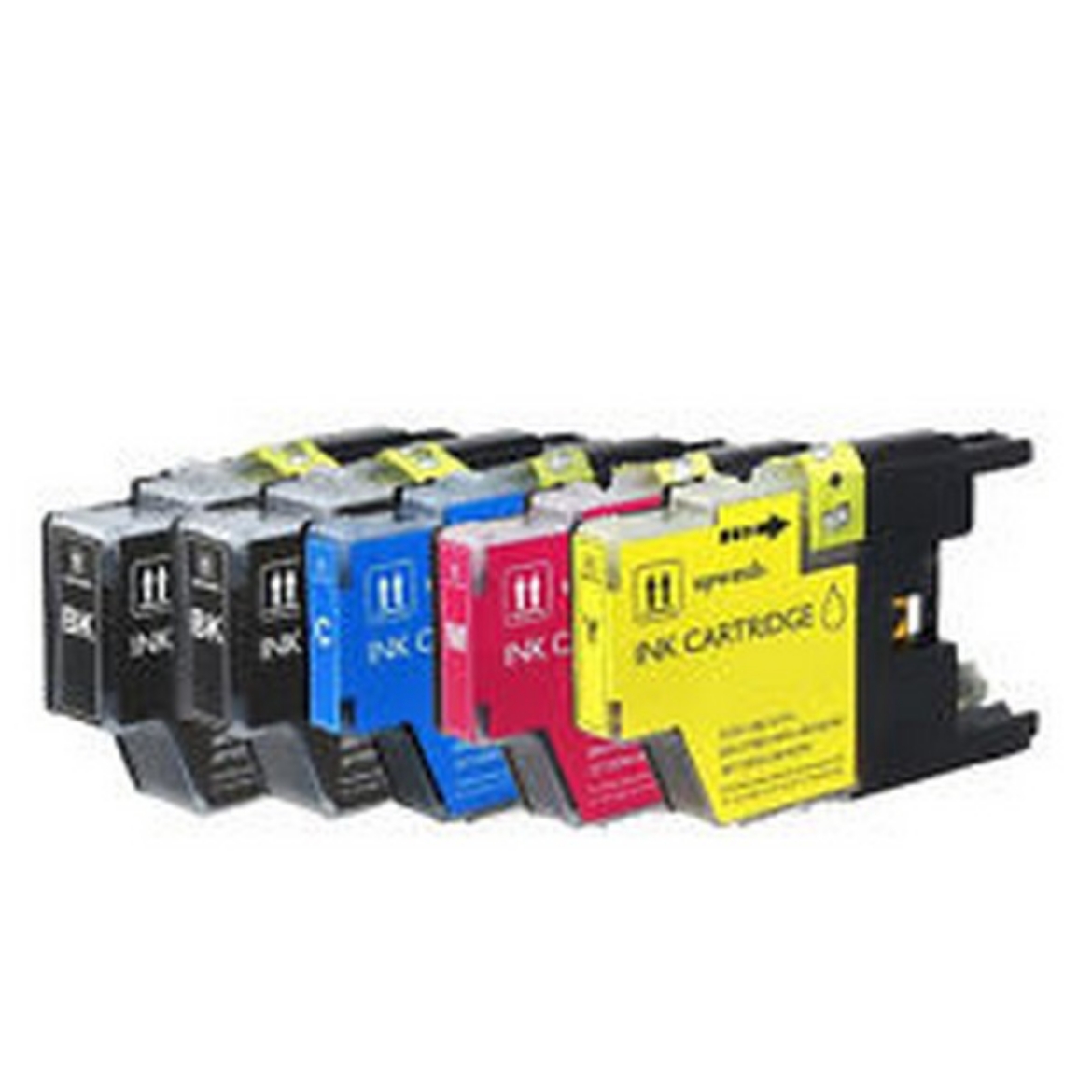 Picture of Bundled LC75BK (LC75M) High Yield BK, C, M, Y Inkjet Cartridges