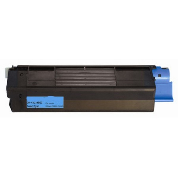 Show details for Compatible 43034803 (Type C6) Cyan Toner Cartridge (3000 Yield) Picture of Compatible 43034803 (Type C6) Cyan Toner Cartridge (3000 Yield)