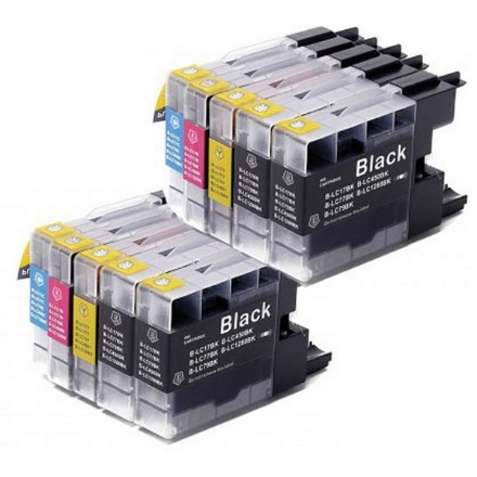 Picture of Premium Quality High Capacity BK, C, M, Y (Bulk Package-4 pcs LC79Bk, 2pcs each of LC79C,M,Y) Inkjet Cartridges compatible with the Brother LC-79BK/C/M/Y
