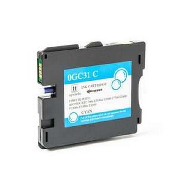 Show details for Compatible GC31C Cyan Inkjet Cartridge Picture of Compatible GC31C Cyan Inkjet Cartridge