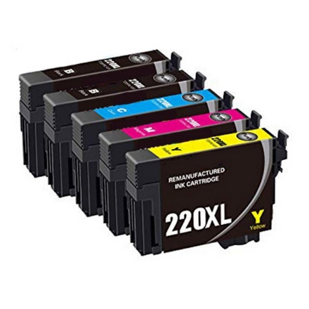 Picture of Bundled T252XL-BCS (T252XL120,T252220,T252320,T252420) Black, Cyan, Magenta, Yellow Inkjet Cartridges