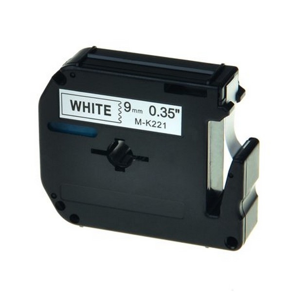 Show details for Compatible MK221 Black on White P-Touch Tape (9mmx8m yield) Picture of Compatible MK221 Black on White P-Touch Tape (9mmx8m yield)