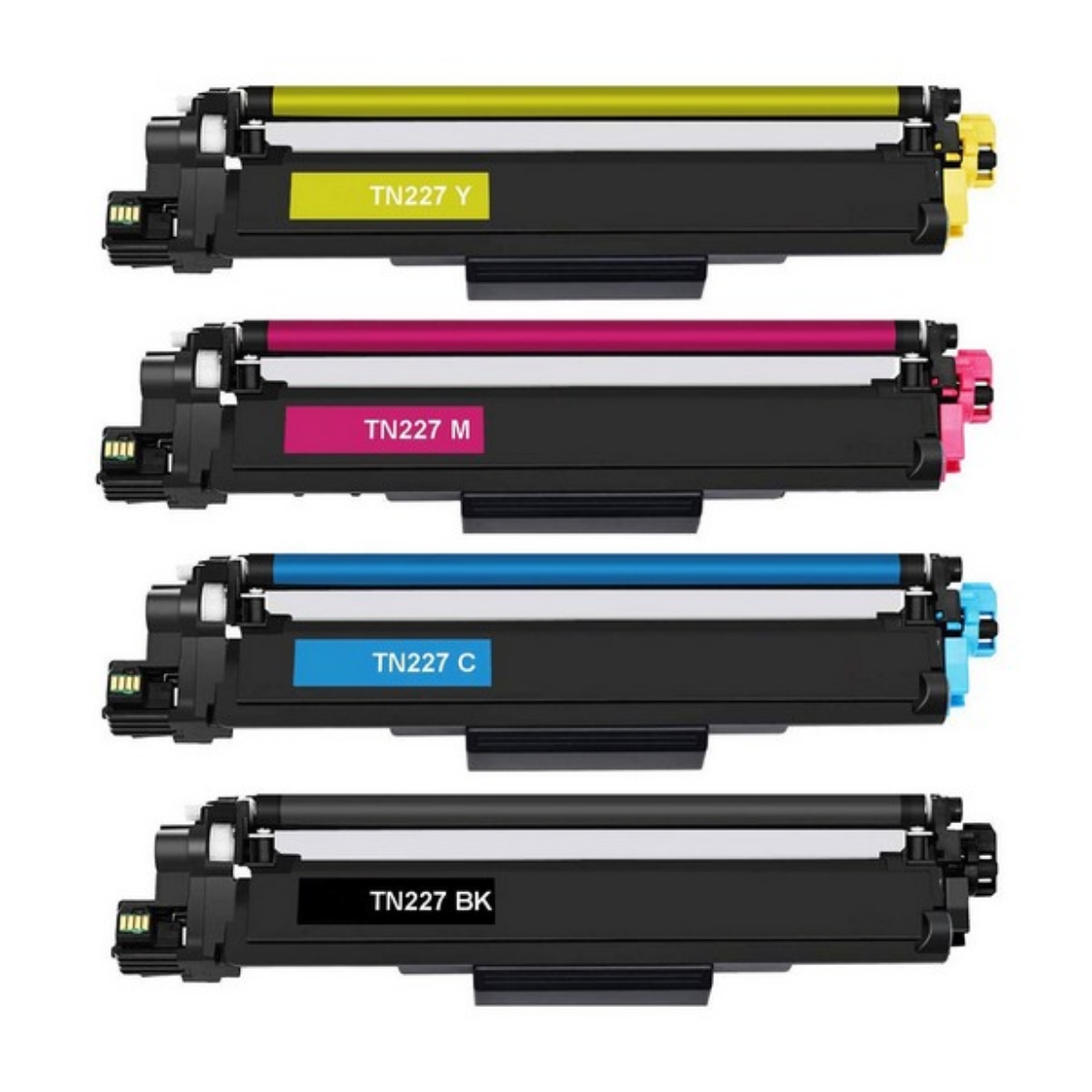 Picture of Bundled TN-227BK, TN-227C, TN-227M, TN-227Y High Yield Black, Cyan, Magenta, Yellow Toner Cartridges