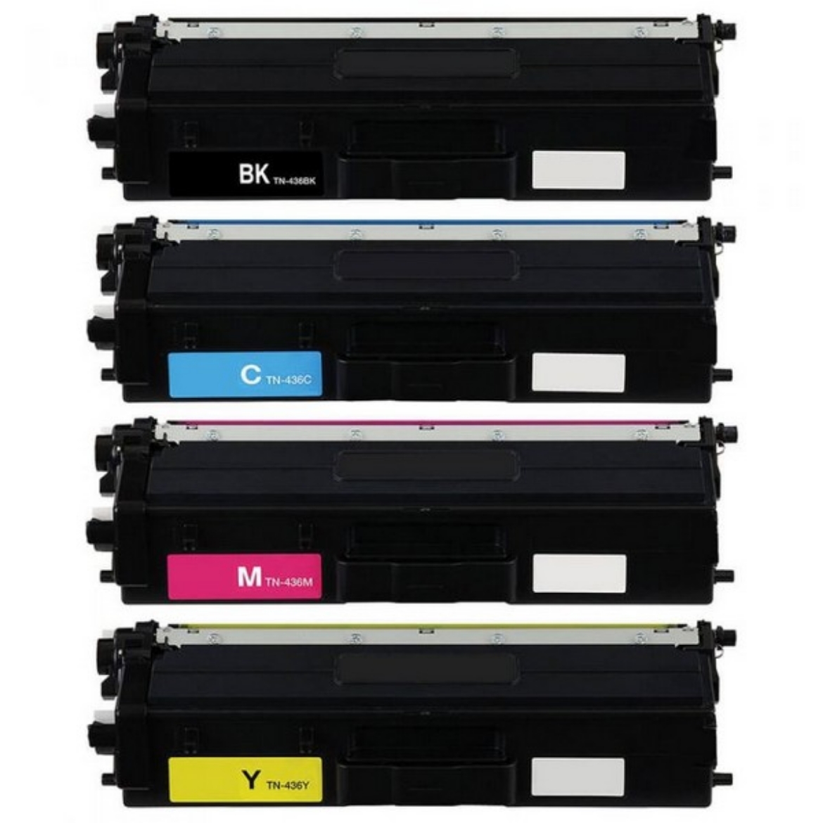 Picture of Bundled TN-436BK, TN-436C, TN-436M, TN-436Y Super High Yield Black, Cyan, Magenta, Yellow Toner Cartridges