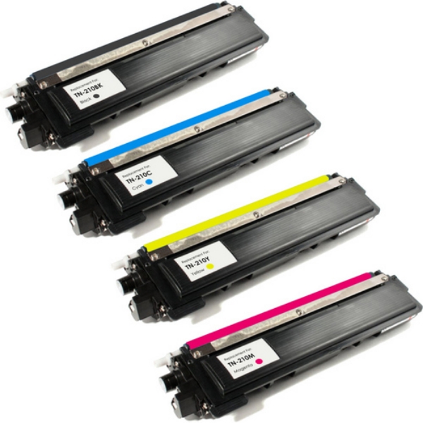 Show details for Value Bundle TN-210BK, TN-210C, TN-210M, TN-210Y Black, Cyan, Magenta, Yellow Toner Cartridges (4 pack) Picture of Value Bundle TN-210BK, TN-210C, TN-210M, TN-210Y Black, Cyan, Magenta, Yellow Toner Cartridges (4 pack)