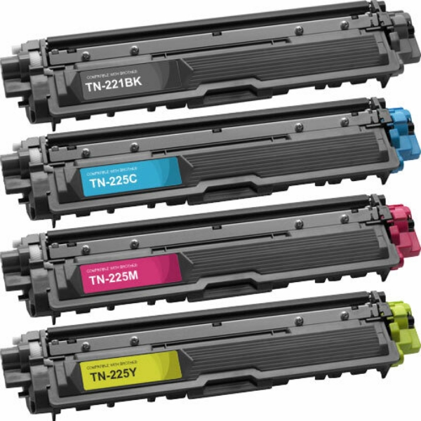 Show details for Value Bundle TN-221BK, TN-225C, TN-225M, TN-225Y Black, Cyan, Magenta, Yellow Toner Cartridges (4 pack) Picture of Value Bundle TN-221BK, TN-225C, TN-225M, TN-225Y Black, Cyan, Magenta, Yellow Toner Cartridges (4 pack)