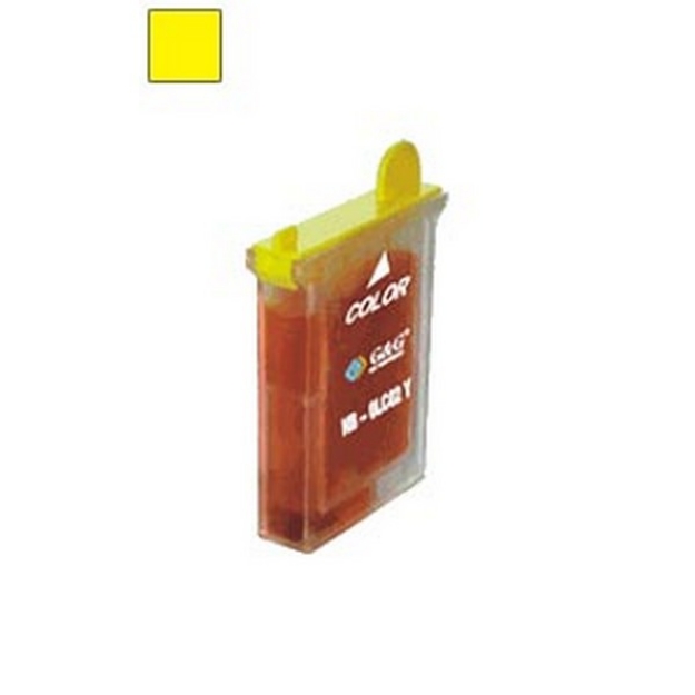 Picture of Compatible LC02Y Yellow Inkjet Cartridge (400 Yield)